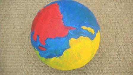 mappemonde peinture