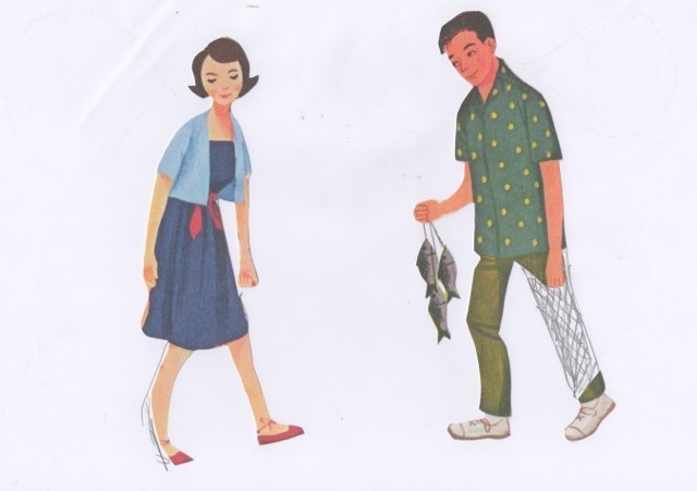 image vintage pêche