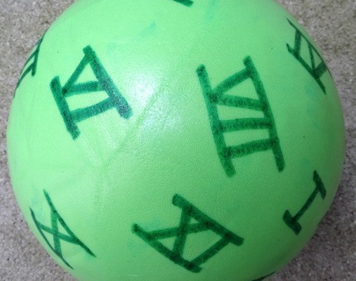 Ballon chiffres romains