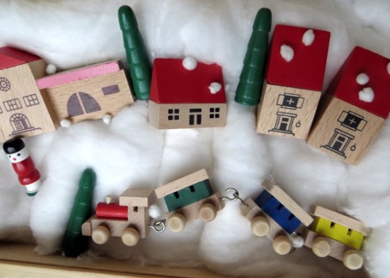 village miniature bois