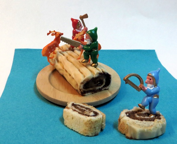 bûche et décor lutins