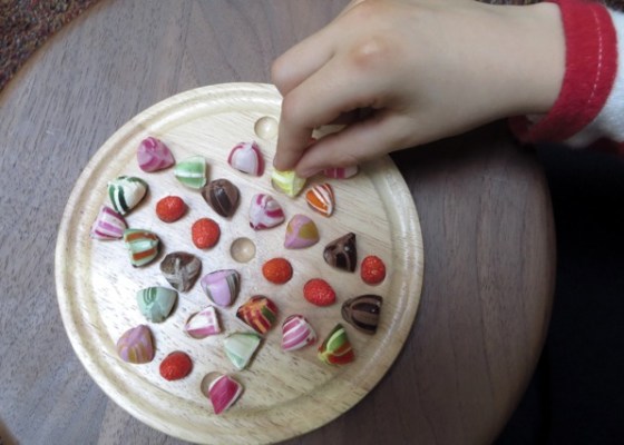 jeu de solitaire avec bonbons