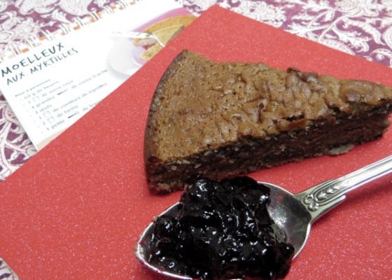 moelleux aux myrtilles