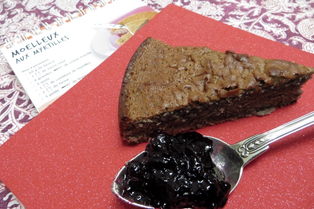 moelleux aux myrtilles