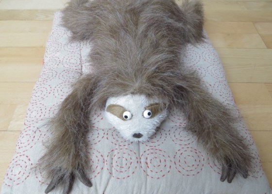 paresseux sur le ventre