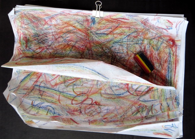 bloc feuilles arc en ciel