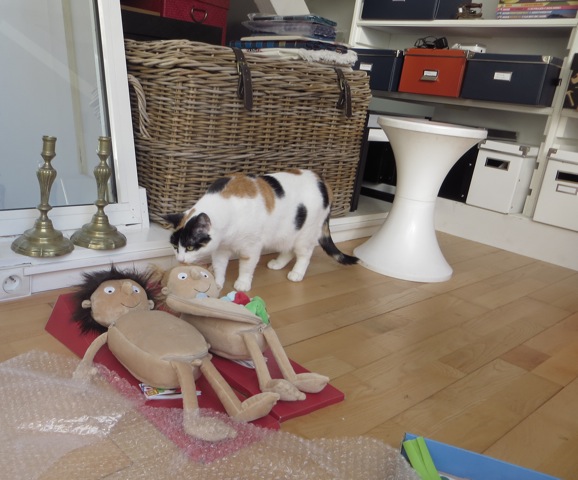 chat et poupées