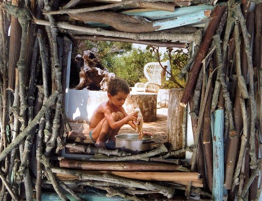 cadre photo bois sec