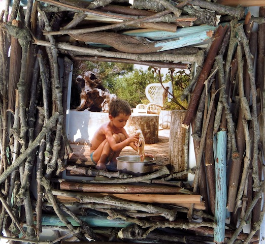 cadre photo bois sec