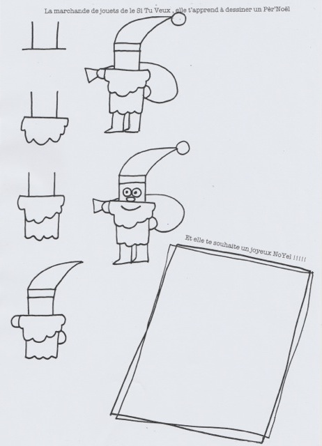 pere noel a dessiner
