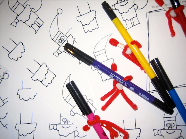 dessiner père noël