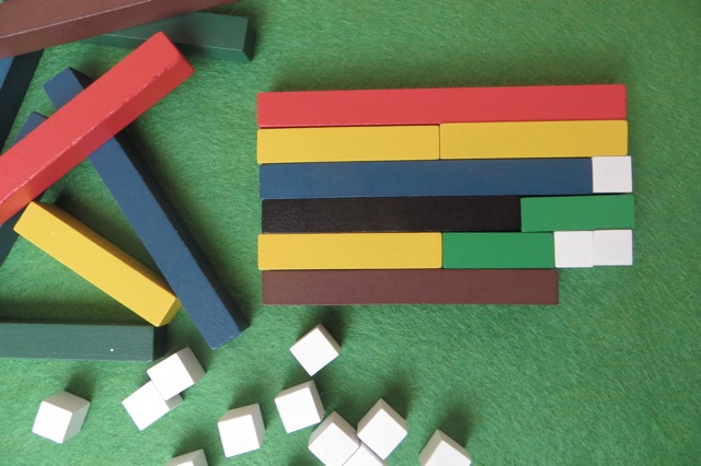 tapis d'addition cuisenaire