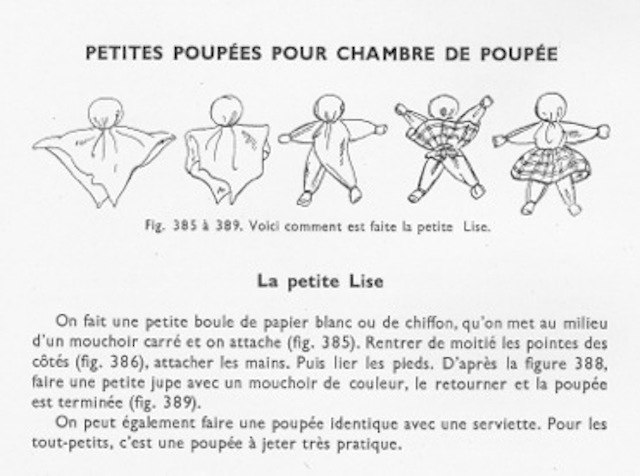 poupée à fabriquer