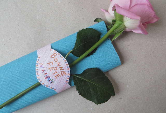 serviette fête des mères
