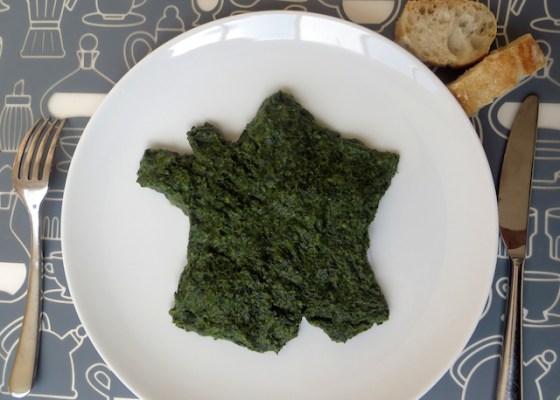 assiette epinards carte de france