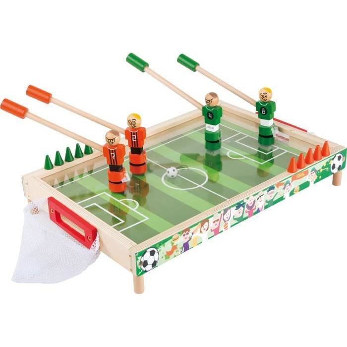 baby foot magnetique de table en bois